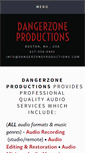 Mobile Screenshot of dangerzoneproductions.com