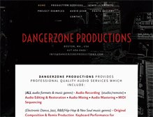 Tablet Screenshot of dangerzoneproductions.com